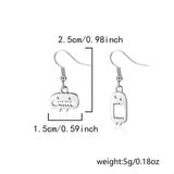 Halloween Asymmetrical Drop Earrings - Trendsi - Flyclothing LLC