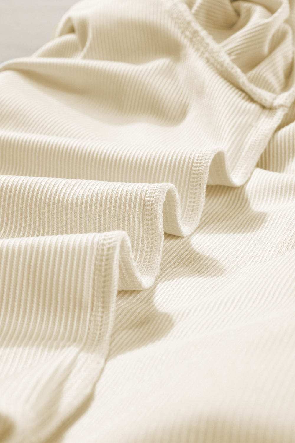 Ruffled Round Neck Flounce Sleeve Top - Trendsi - Flyclothing LLC