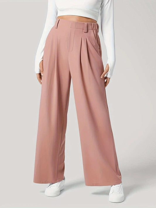 Wide Leg Pants with Pockets - Trendsi - Flyclothing LLC