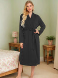 Tied Lounge Nightgown with Pockets - Trendsi - Flyclothing LLC