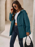Ivy Lane Outdoor Waterproof Long Sleeve Hooded Windbreaker - Trendsi - Flyclothing LLC
