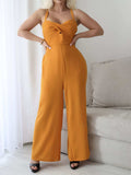 Devine Tie Back Backless Crisscross Jumpsuit - Trendsi - Flyclothing LLC