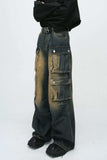 High Waist Jeans with Cargo Pockets - Trendsi - Flyclothing LLC