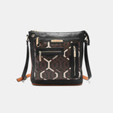 Nicole Lee USA Geometric Pattern Crossbody Bag - Trendsi - Flyclothing LLC