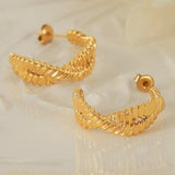 Titanium Steel Geometric Stud Earrings - Trendsi - Flyclothing LLC