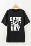 GAME DAY Round Neck Short Sleeve T-Shirt - Trendsi - Flyclothing LLC