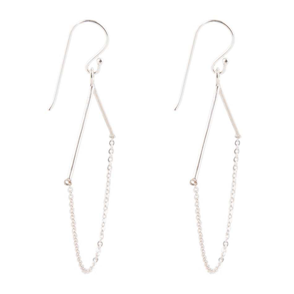 Chained Up Sterling Silver Earrings - Barse Jewelry - Flyclothing LLC