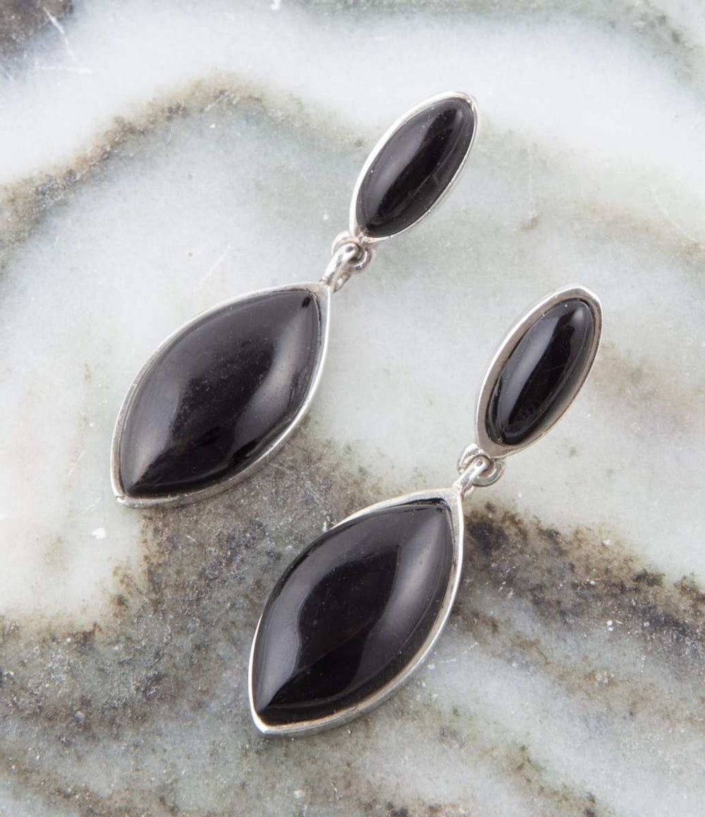 Champion Onyx and Sterling Silver Earrings - Barse Jewelry - Flyclothing LLC