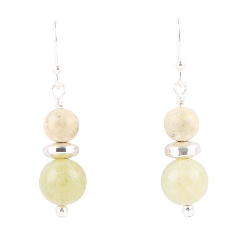 Chartruese Lemon Jade Drop Earrings - Barse Jewelry - Flyclothing LLC