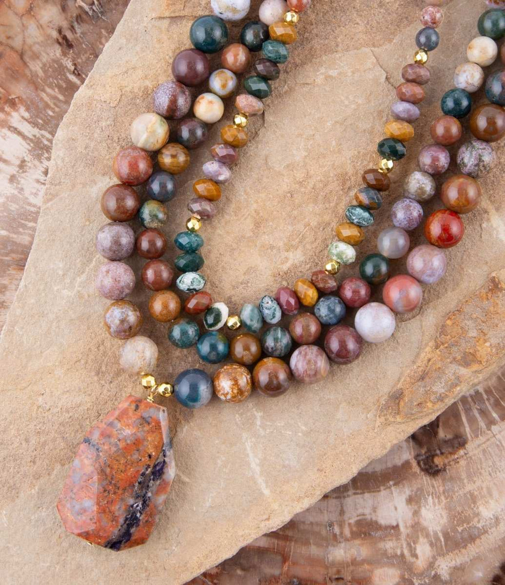 Cheyenne Jasper Statement Necklace - Barse Jewelry - Flyclothing LLC