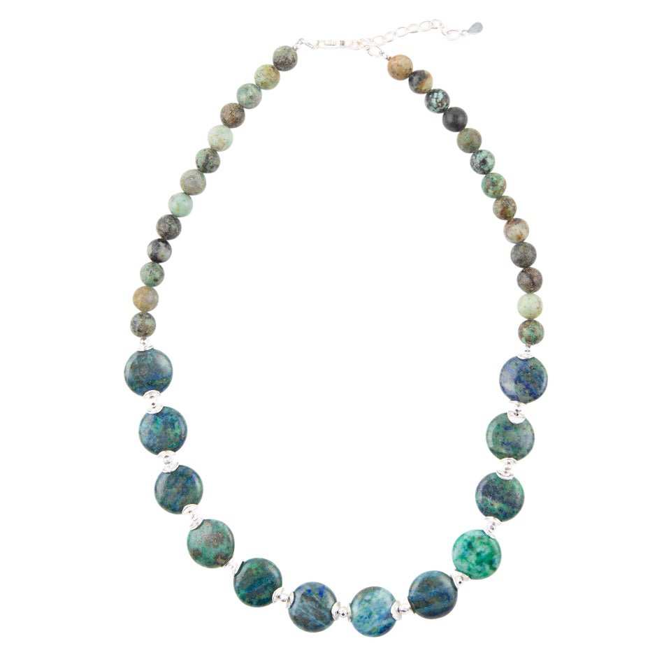 Chrysocolla Chunky Necklace - Barse Jewelry - Flyclothing LLC