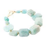 Chunky Green Amazonite Golden Toggle Bracelet - Barse Jewelry - Flyclothing LLC
