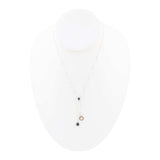 Circle Two-Toned Grey Labradorite Sterling Silver Necklace - Barse Jewelry - Flyclothing LLC