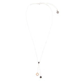 Circle Two-Toned Grey Labradorite Sterling Silver Necklace - Barse Jewelry - Flyclothing LLC