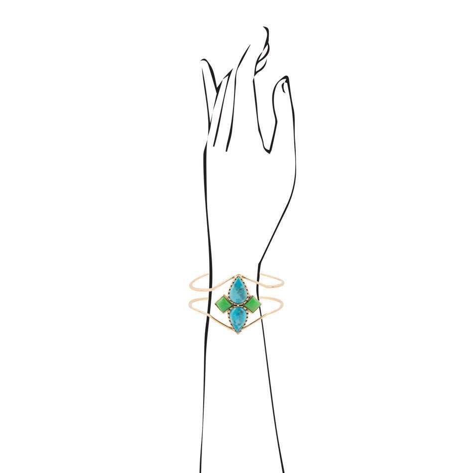 Colors of Turquoise Cuff Bracelet - Barse Jewelry - Flyclothing LLC