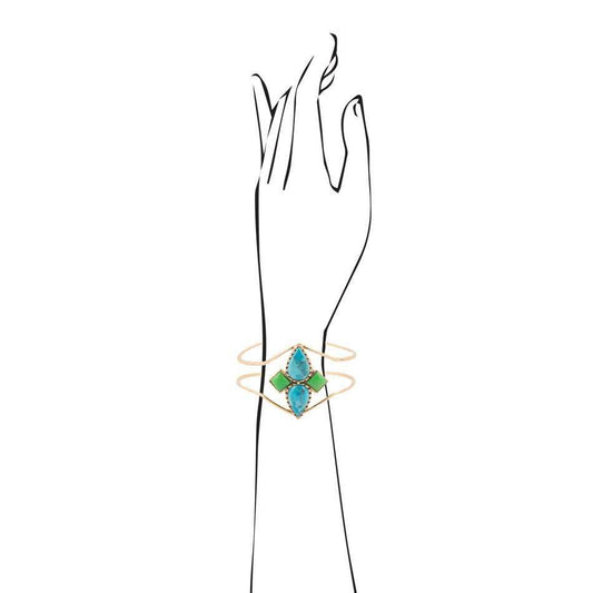 Colors of Turquoise Cuff Bracelet - Barse Jewelry - Flyclothing LLC