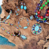 Concho Colorful Golden Statement Ring - Barse Jewelry - Flyclothing LLC