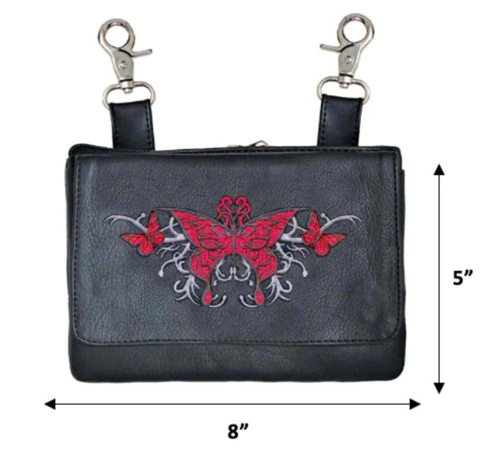Butterfly Ladies Clip on Bag - Unik Just for Bikers - Flyclothing LLC