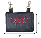 Butterfly Ladies Clip on Bag - Unik Just for Bikers - Flyclothing LLC