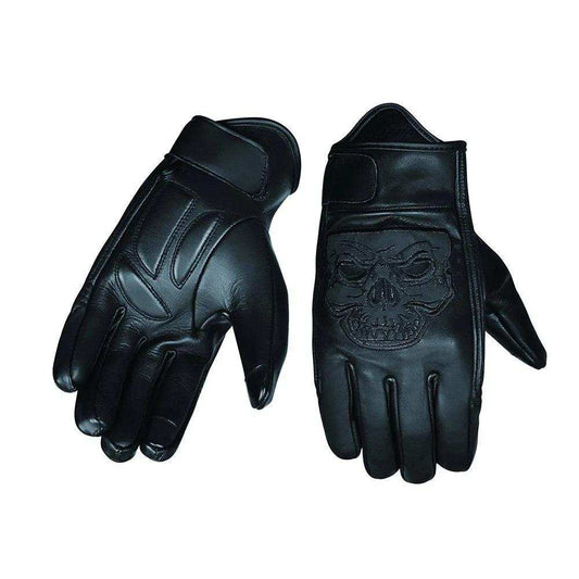 8241.SKULL - Mens Full Finger Gloves - Unik Just for Bikers - Flyclothing LLC