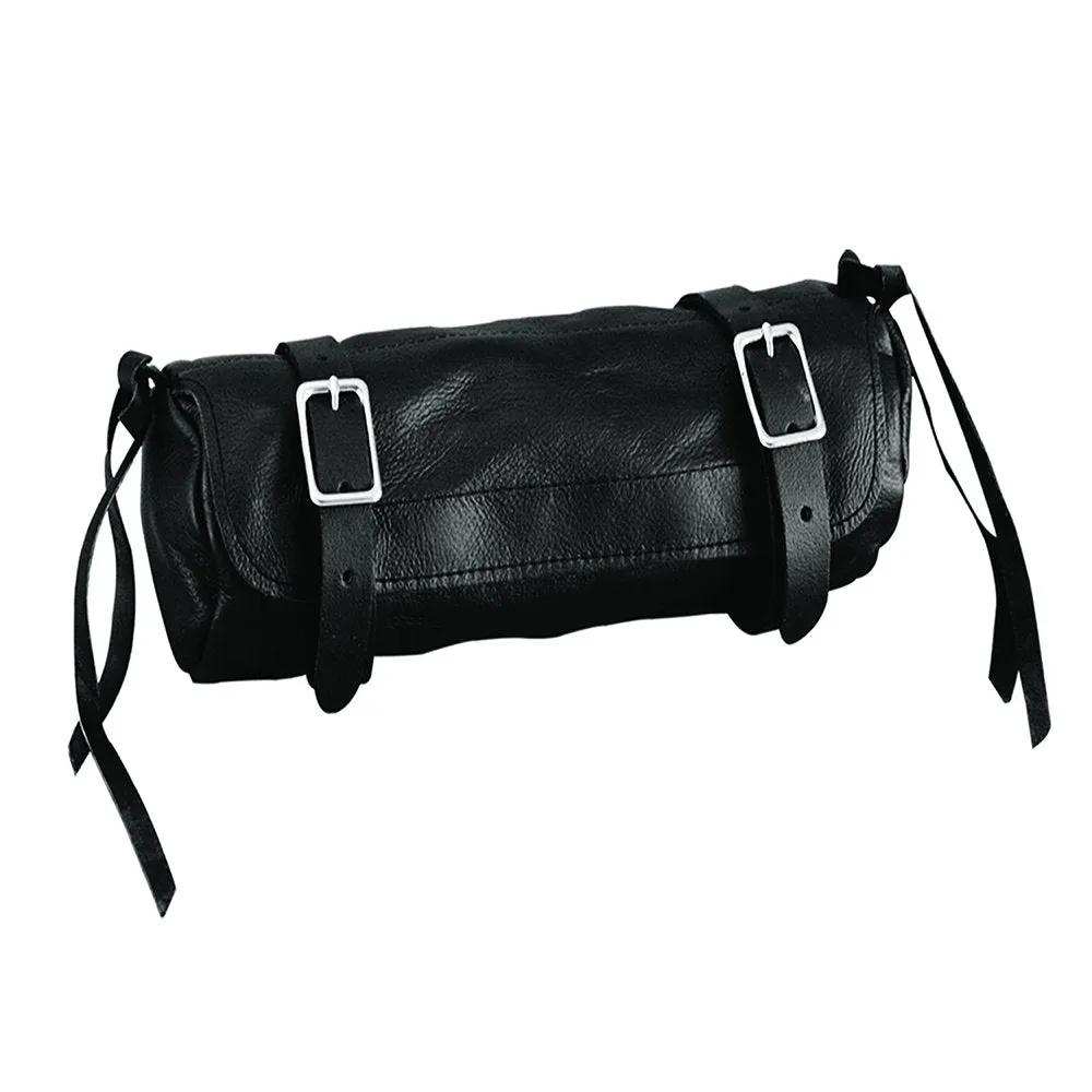 Black - Leather Tool Bag - Unik Just for Bikers - Flyclothing LLC