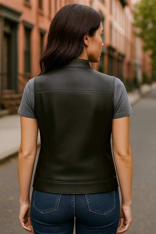 Lynda - Ladies SOA Style Club Vest - Unik Just for Bikers - Flyclothing LLC