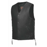 Mojave - Mens Ultra Leather Vest - Unik Just for Bikers - Flyclothing LLC