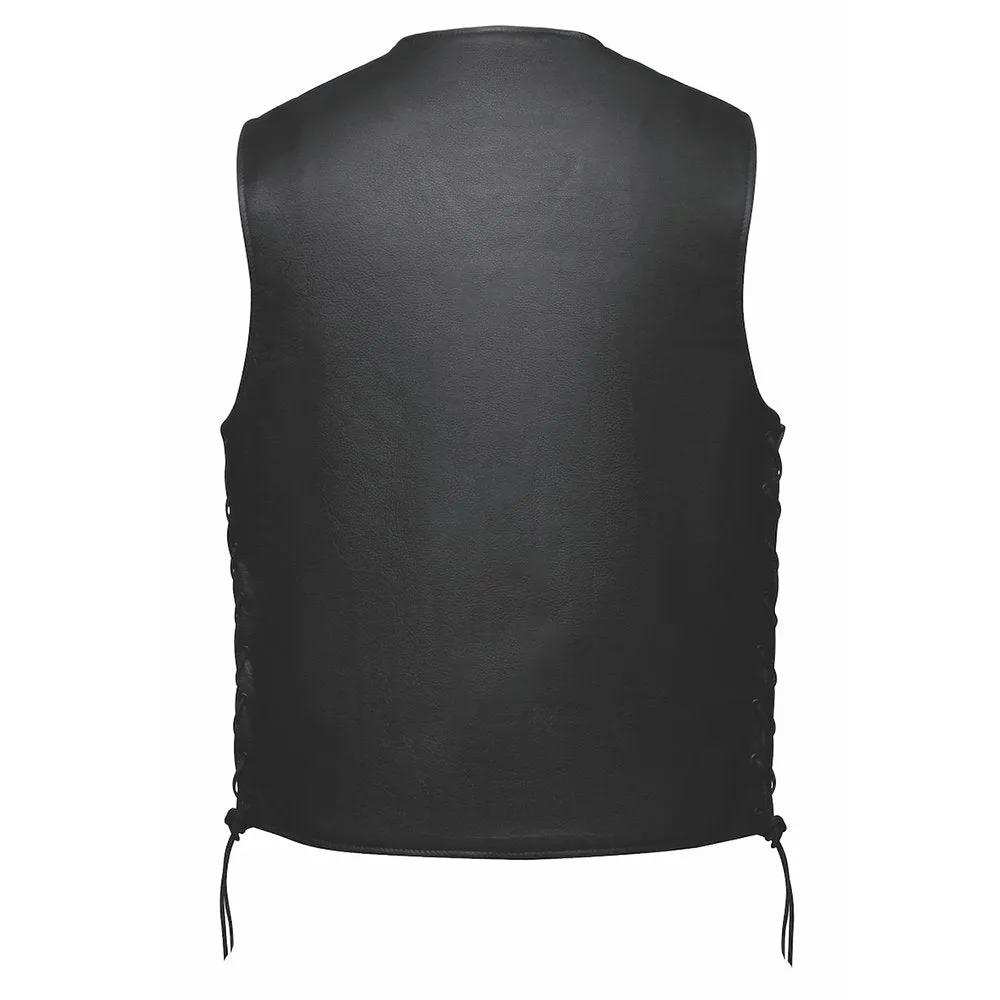 Mojave - Mens Ultra Leather Vest - Unik Just for Bikers - Flyclothing LLC