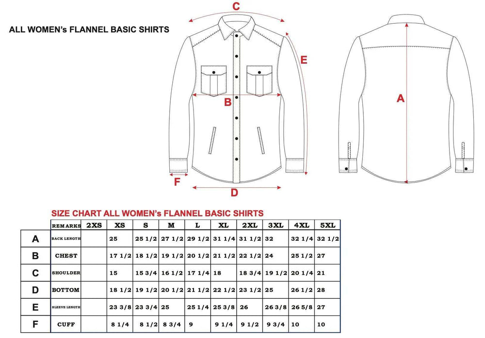 TW255.01 - Ladies Black and Red Flannel Shirt - Unik Just for Bikers - Flyclothing LLC