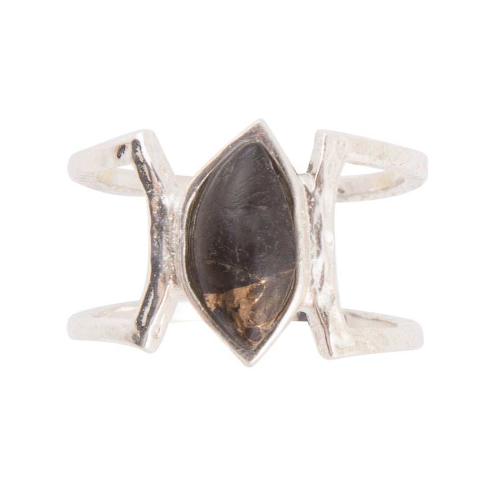 Cooling Trend Black Shungite Matrix and Sterling Silver Ring - Barse Jewelry - Flyclothing LLC