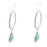 Corinth Blue Turquoise Charms Sterling Silver Earrings - Barse Jewelry - Flyclothing LLC