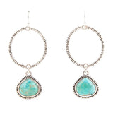 Corinth Blue Turquoise Charms Sterling Silver Earrings - Barse Jewelry - Flyclothing LLC