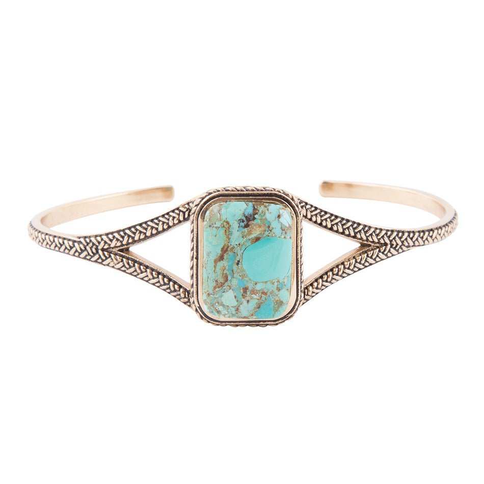 Credence Genuine Turquoise Cuff Bracelet - Barse Jewelry - Flyclothing LLC