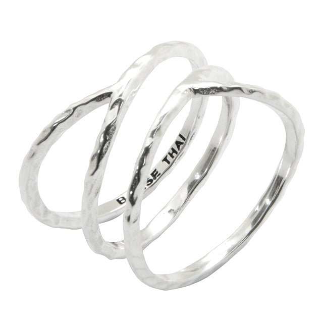 Criss Cross Sterling Silver Ring - Barse Jewelry - Flyclothing LLC