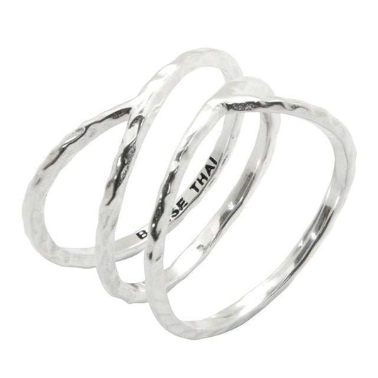 Criss Cross Sterling Silver Ring - Barse Jewelry - Flyclothing LLC