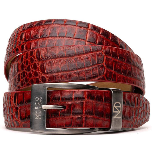 Riccardo Belt Antique Red - Marco Di Milano - Flyclothing LLC