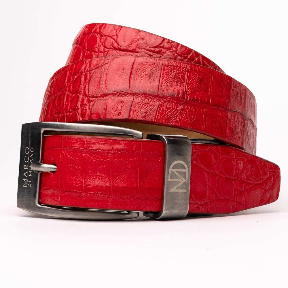 Riccardo Belt Light Red - Marco Di Milano - Flyclothing LLC