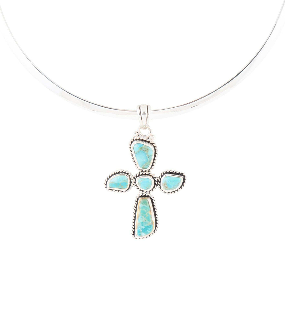 Cross Pendant and Sterling Silver Necklace - Barse Jewelry - Flyclothing LLC