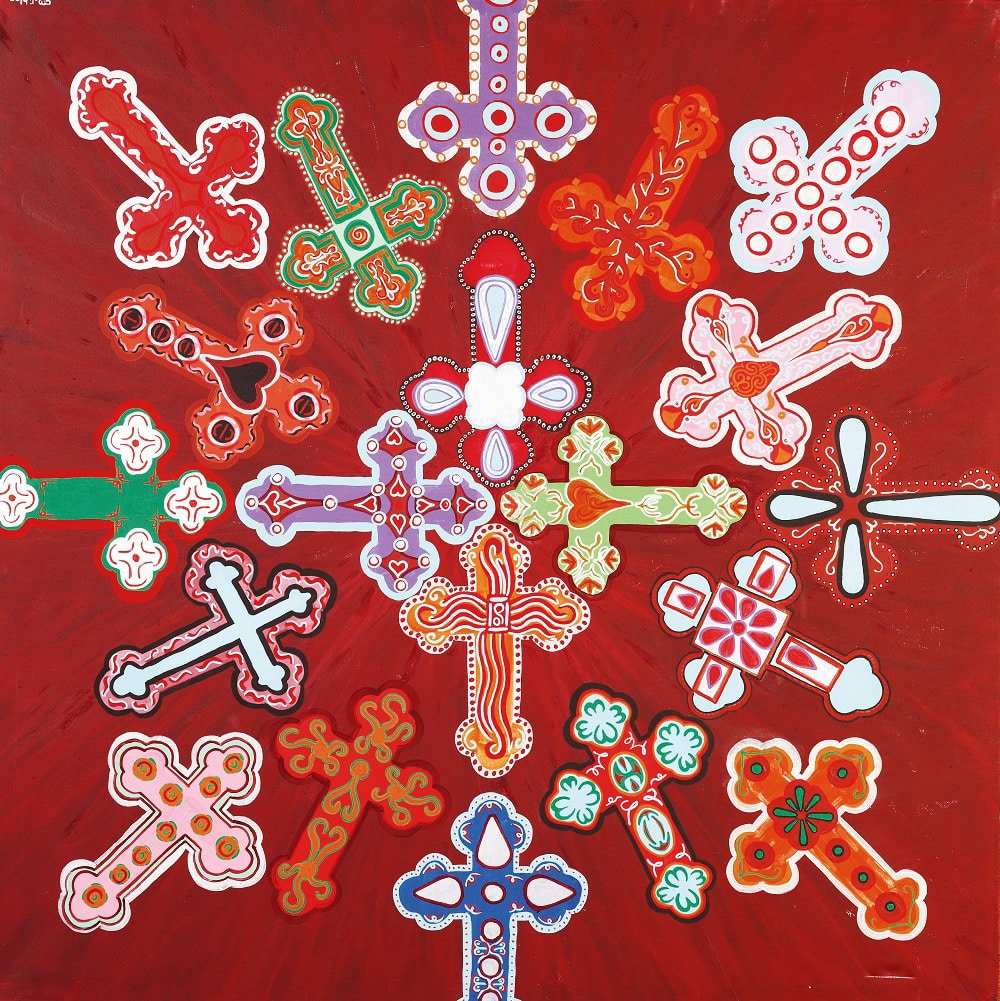 Black Market Art Company Crosses Print - Black Market Art Company - Flyclothing LLC