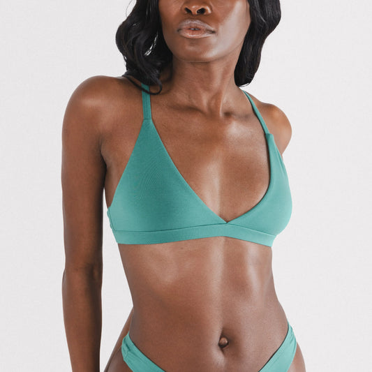 The Curacao | Teal Boob Hammock™ Triangle Bralette - Shinesty - Flyclothing LLC