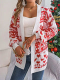 Pocketed Open Front Long Sleeve Cardigan - Trendsi - Flyclothing LLC