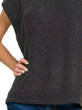 Zenana Oversized Crew Neck Sweater Vest - Trendsi - Flyclothing LLC