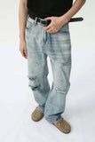 Distressed Wide Leg Jeans - Trendsi - Flyclothing LLC