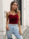 Sweetheart Neck Cropped Cami - Trendsi - Flyclothing LLC