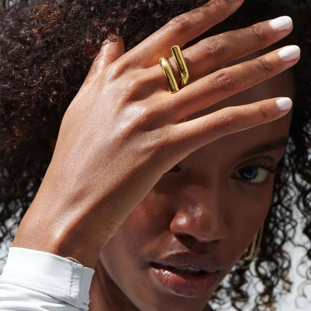 Stainless Steel Bypass Ring - Trendsi - Flyclothing LLC