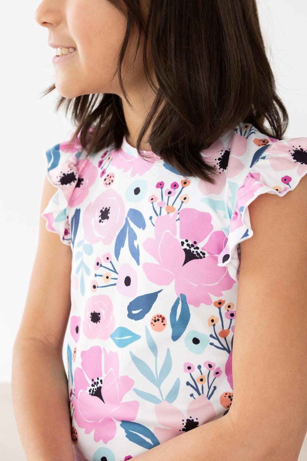 Pretty in Purple S/S Ruffle Tee - Mila & Rose ® - Flyclothing LLC