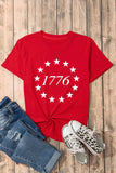 Graphic Round Neck Short Sleeve T-Shirt - Trendsi - Flyclothing LLC