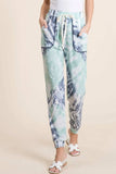 BiBi Tie Dye French Terry Casual Sweat Pants - Trendsi - Flyclothing LLC