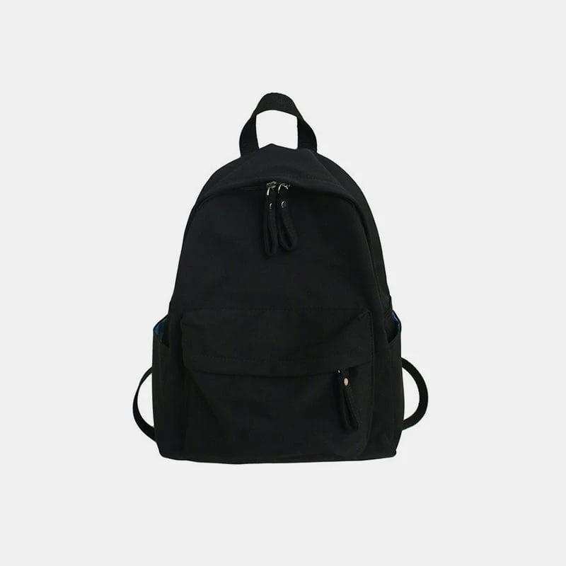 Zip Cotton Backpack Bag - Trendsi - Flyclothing LLC