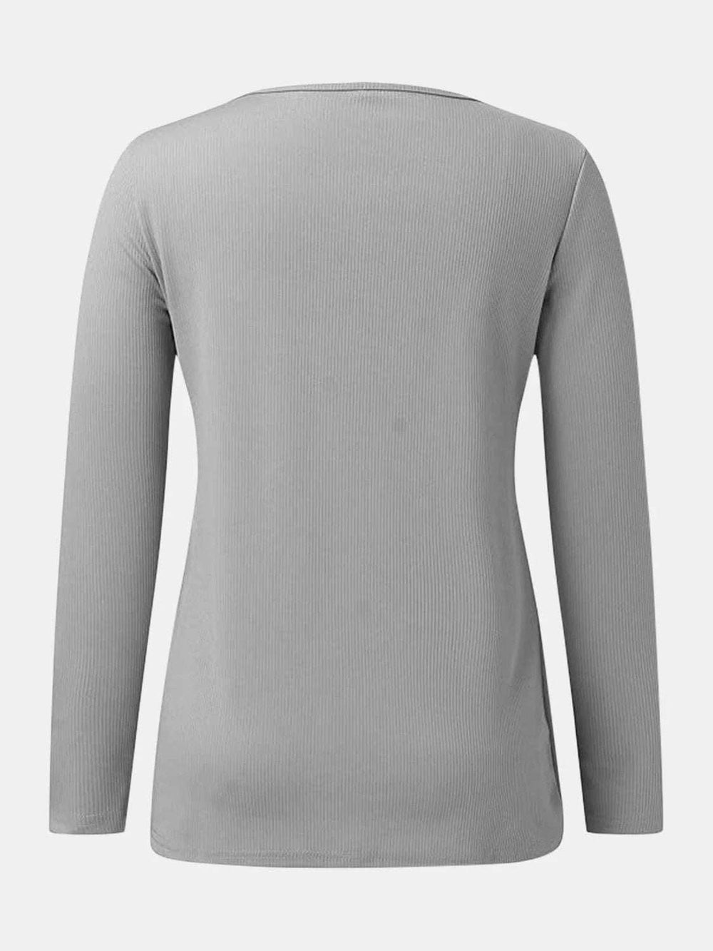 Full Size Scoop Neck Long Sleeve T-Shirt - Trendsi - Flyclothing LLC